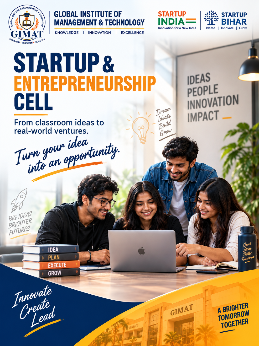 Students exploring startup and entrepreneurship opportunities