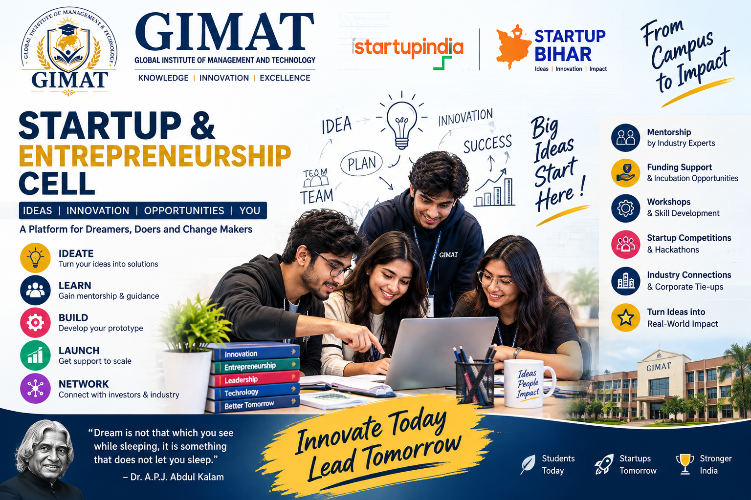 Students exploring startup and entrepreneurship opportunities