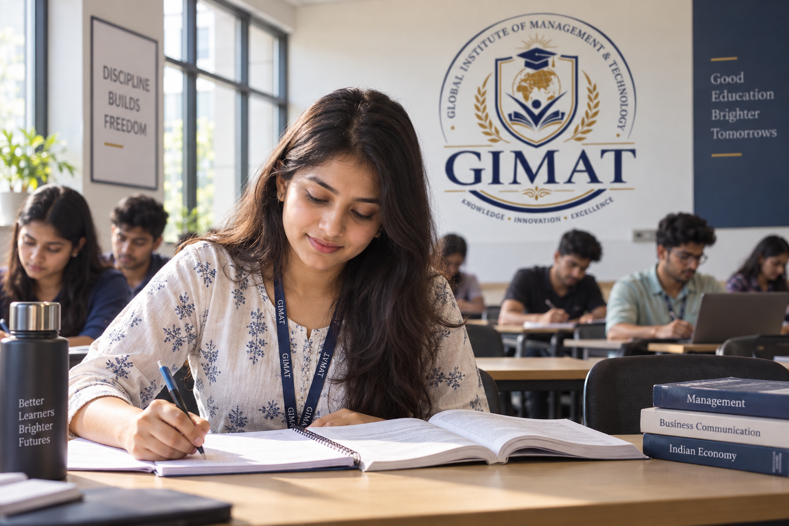 Students studying at GIMAT